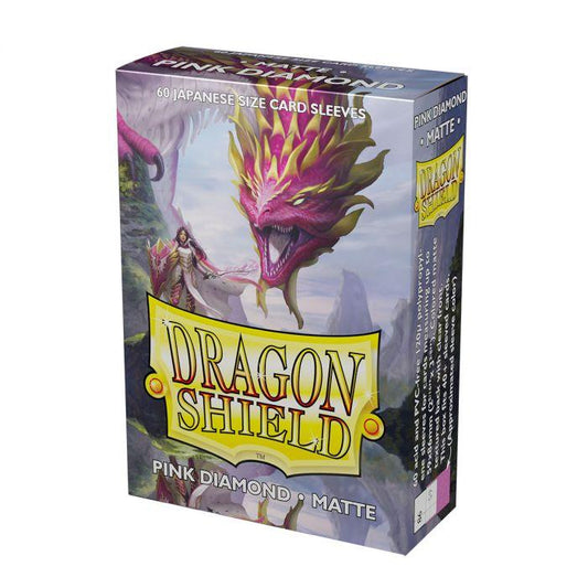 60 Dragon Shield Matte Japanese : Pink Diamond - Sleeves Small