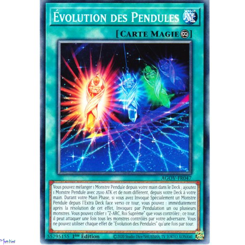 AGOV Évolution des Pendules