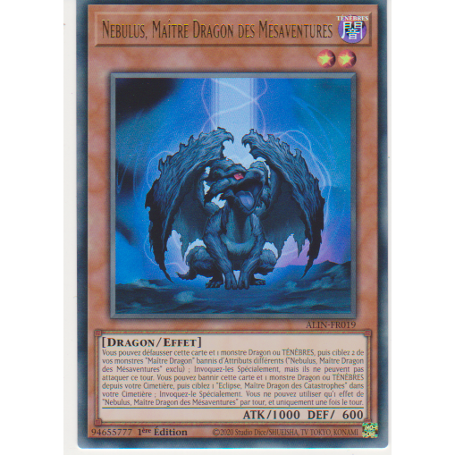 ALIN  Nebulus, Maître Dragon des Mésaventures (V.1 - Ultra Rare)