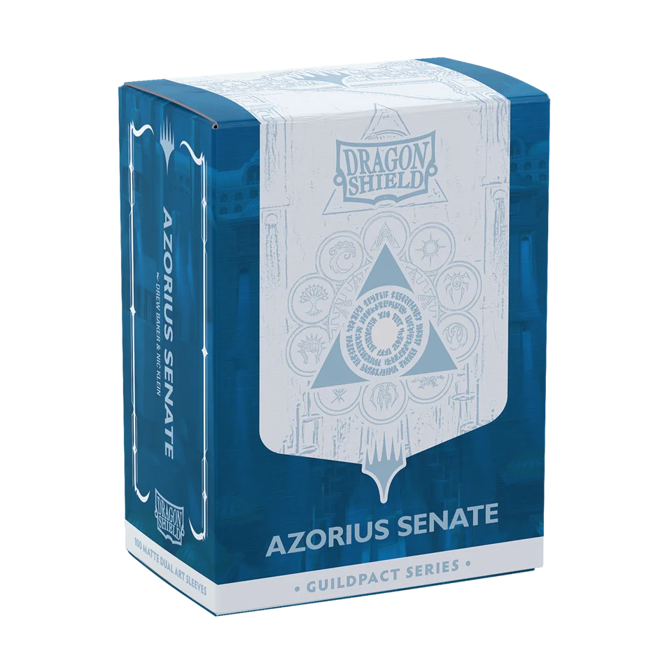 Dragon Shield - Guildpact Series - Azorius Senate - 100 Matte Dual Art Sleeves Standard