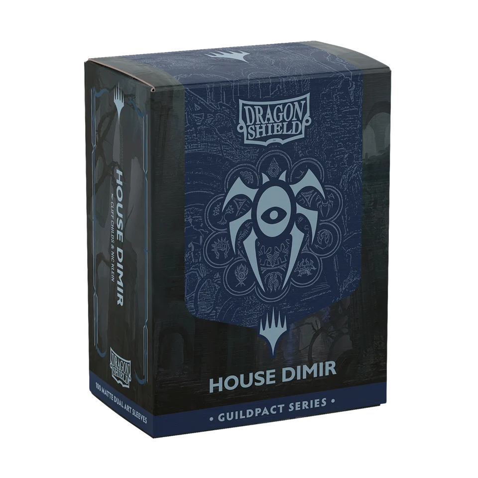 Dragon Shield - Guildpact Series - House Dimir - 100 Matte Dual Art Sleeves Standard