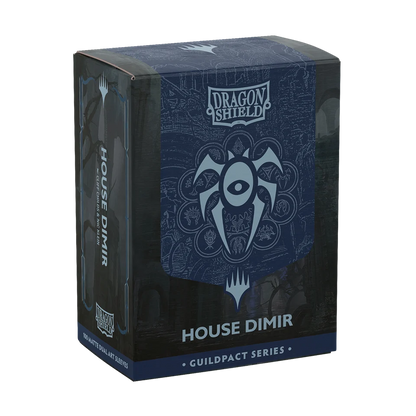 Dragon Shield - Guildpact Series - House Dimir - 100 Matte Dual Art Sleeves Standard