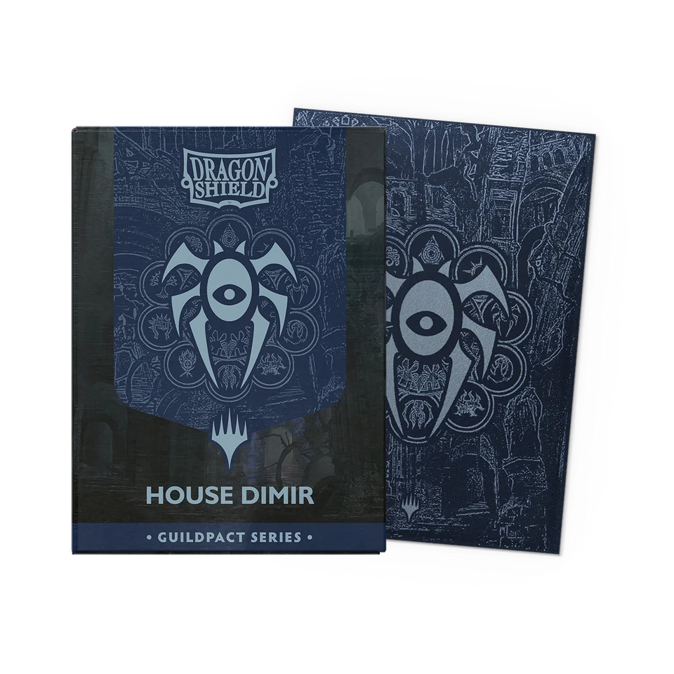 Dragon Shield - Guildpact Series - House Dimir - 100 Matte Dual Art Sleeves Standard
