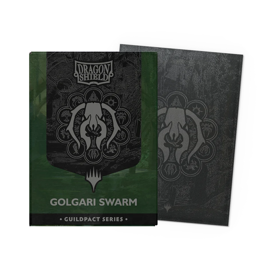 Dragon Shield - Guildpact Series - Golgari Swarm - 100 Matte Dual Art Sleeves Standard