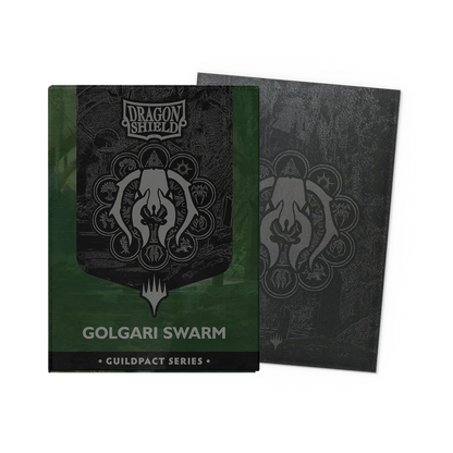 Dragon Shield - Guildpact Series - Golgari Swarm - 100 Matte Dual Art Sleeves Standard
