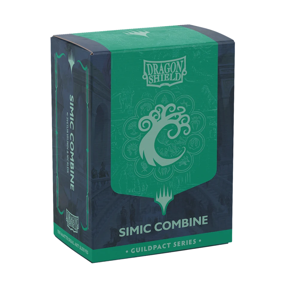 Dragon Shield - Guildpact Series - Simic Combine - 100 Matte Dual Art Sleeves Standard