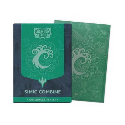 Dragon Shield - Guildpact Series - Simic Combine - 100 Matte Dual Art Sleeves Standard