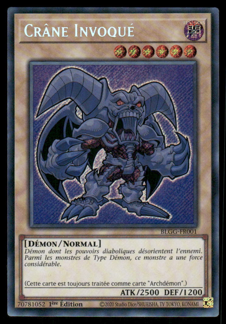 BLGG-FR001  Crâne Invoqué - French (NM)(V.1 - Secret Rare)