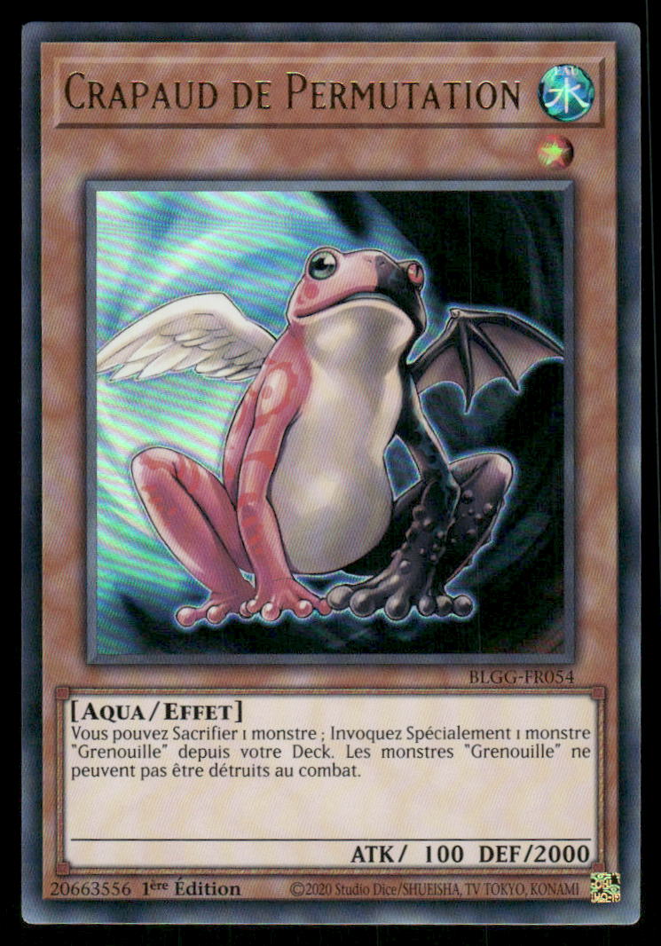 BLGG-FR054  Crapaud de Permutation - French (NM)