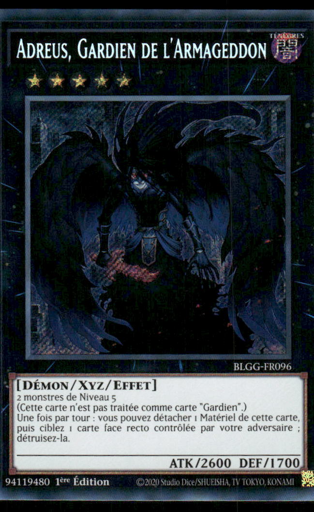 BLGG-FR096  Adreus, Gardien de l'Armageddon - French (NM)(V.2 - Starlight Rare)