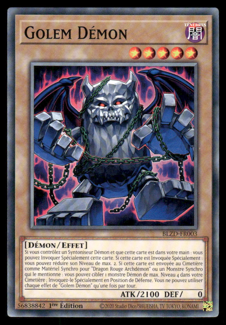 BLZD-FR003  Golem Démon - French (NM)