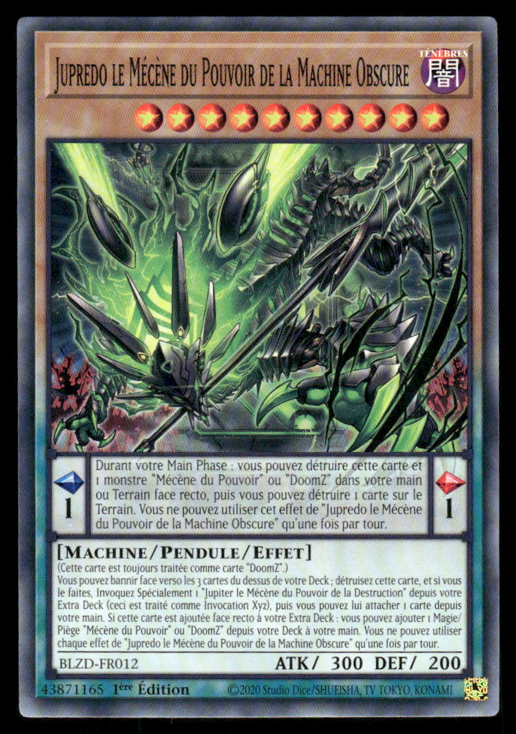 BLZD-FR012  Jupredo le Mécène du Pouvoir de la Machine Obscure - French (NM)