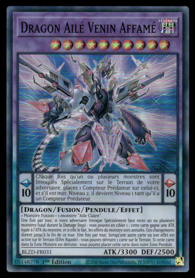 BLZD-FR031  Dragon Ailé Venin Affamé - French (NM)