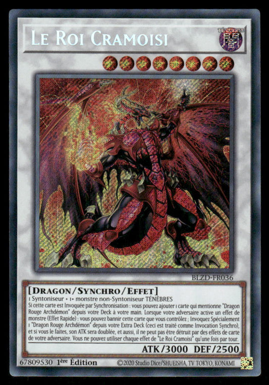 BLZD-FR036  Le Roi Cramoisi - French (NM)(V.1 - Secret Rare)