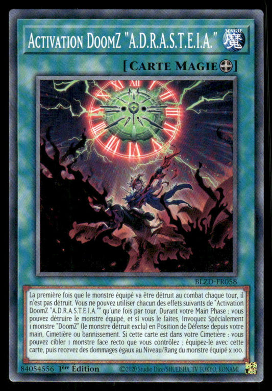 BLZD-FR058  Activation DoomZ ""A.D.R.A.S.T.E.I.A."" - French (NM)
