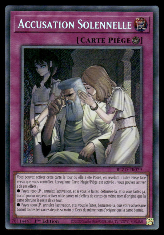 BLZD-FR079  Accusation Solennelle - French (NM)(V.2 - Starlight Rare)
