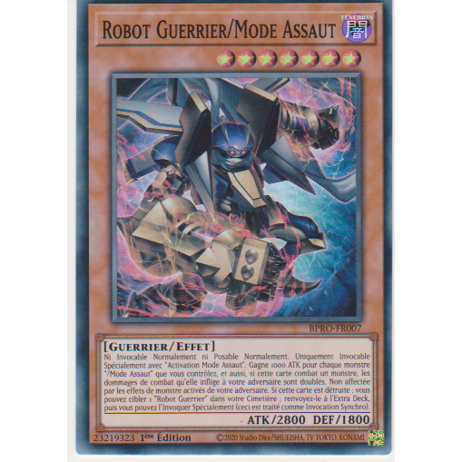 BPRO  Robot Guerrier/Mode Assaut