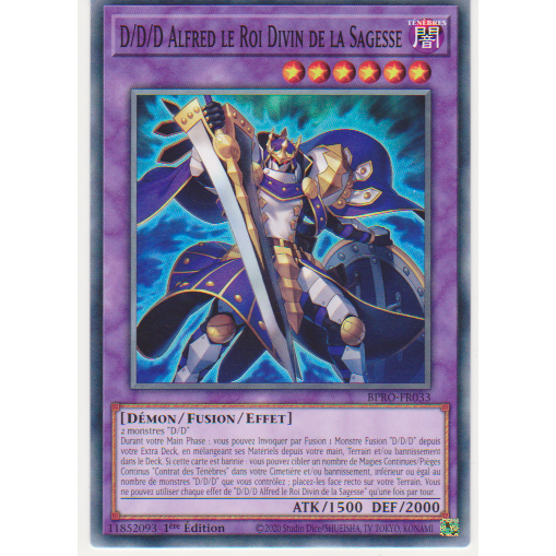 BPRO  D/D/D Alfred le Roi Divin de la Sagesse