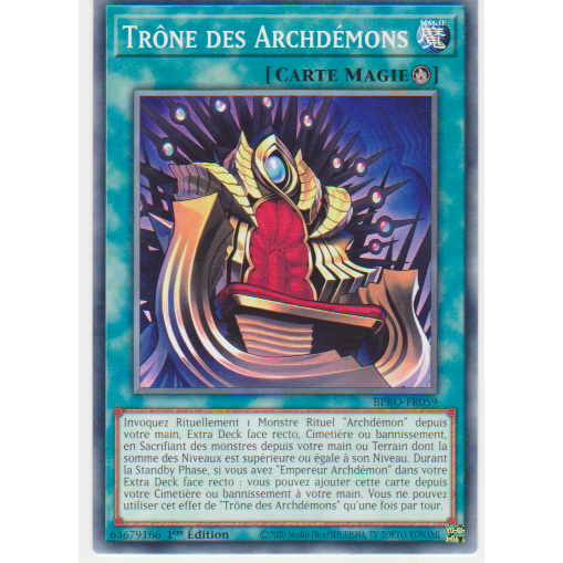 BPRO  Trône des Archdémons