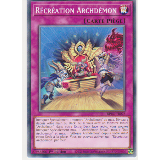 BPRO  Récréation Archdémon