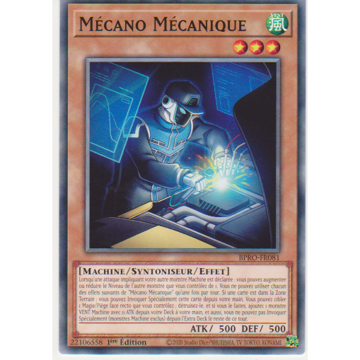 BPRO  Mécano Mécanique
