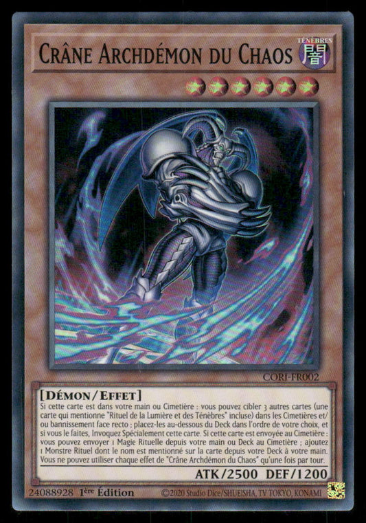 CORI-FR002  Crâne Archdémon du Chaos - French (NM)(V.1 - Super Rare)