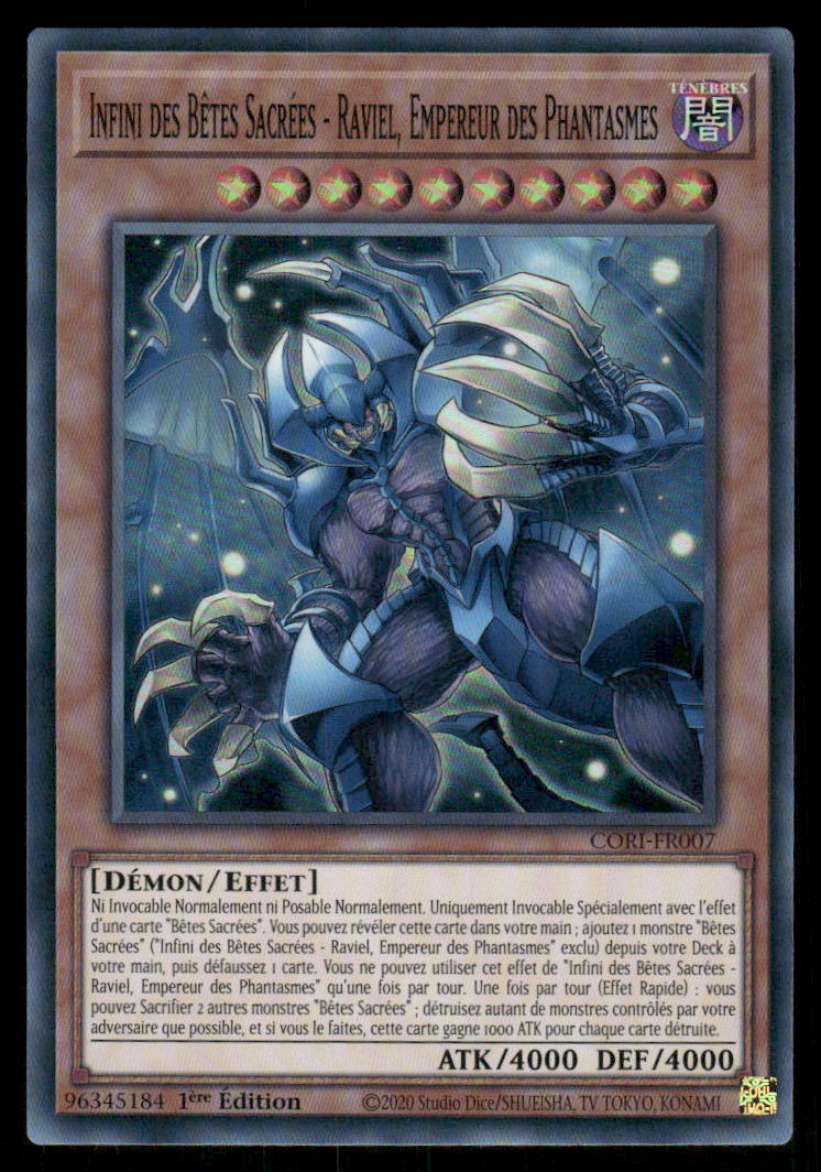 CORI-FR007  Infini des Bêtes Sacrées - Raviel, Empereur des Phantasmes - French (NM)(V.1 - Super Rare)