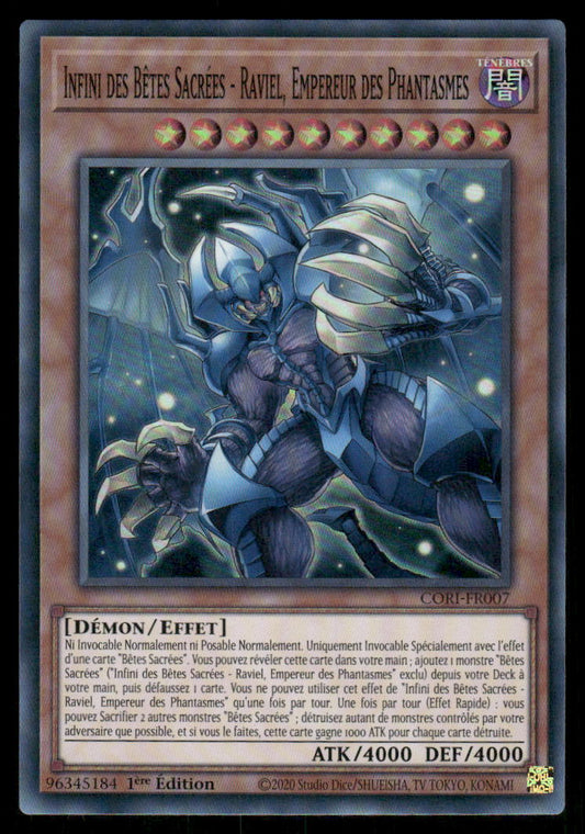 CORI-FR007  Infini des Bêtes Sacrées - Raviel, Empereur des Phantasmes - French (NM)(V.1 - Super Rare)