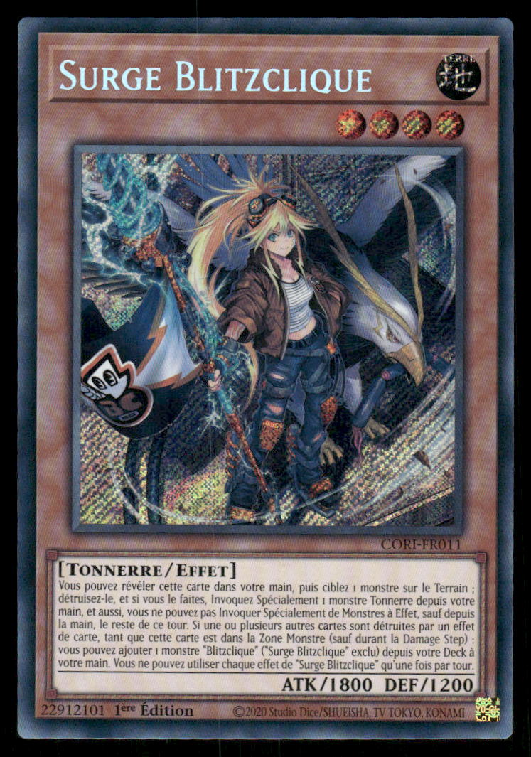 CORI-FR011  Surge Blitzclique - French (NM)(V.1 - Secret Rare)