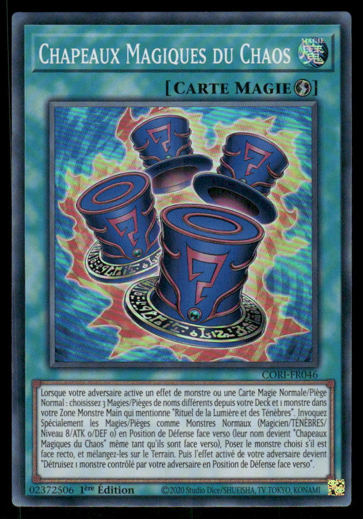 CORI-FR046  Chapeaux Magiques du Chaos - French (NM)(V.1 - Super Rare)