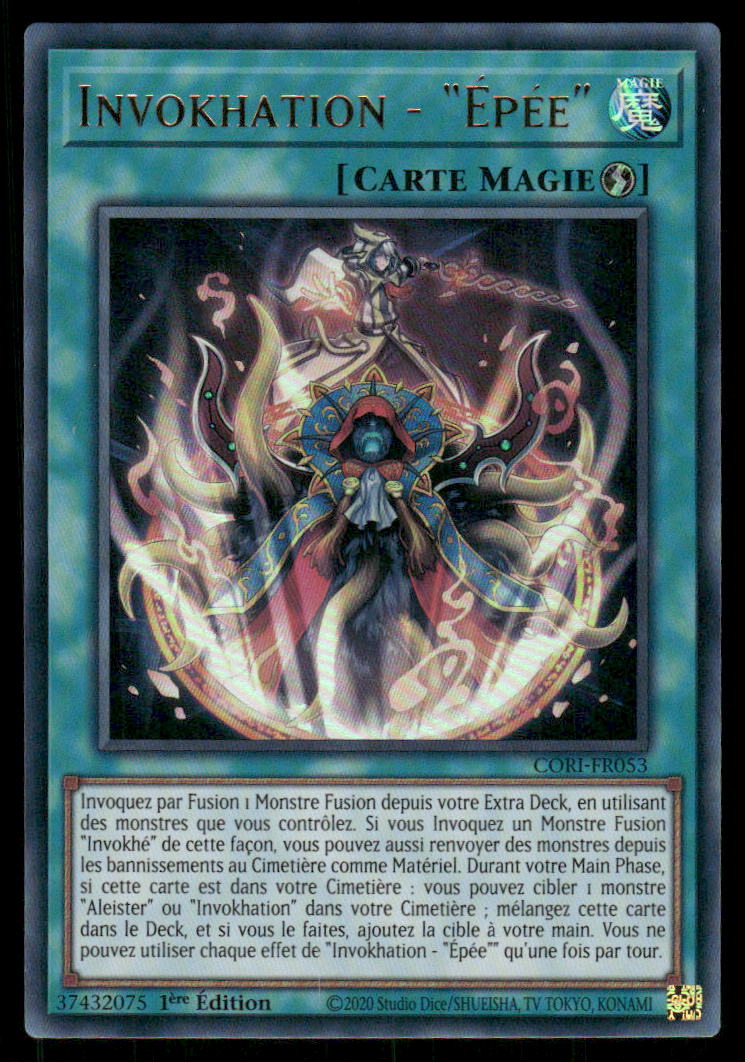 CORI-FR053  Invokhation - "Épée" - French (NM)(V.1 - Ultra Rare)