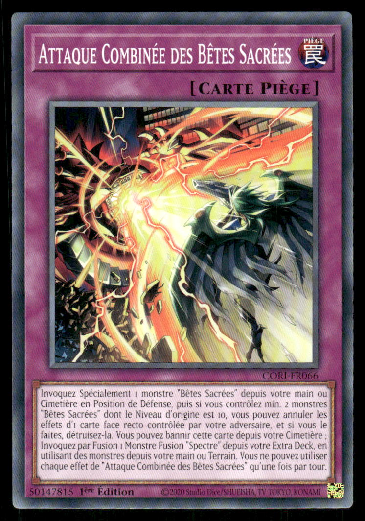 CORI-FR066  Attaque Combinée des Bêtes Sacrées - French (NM)