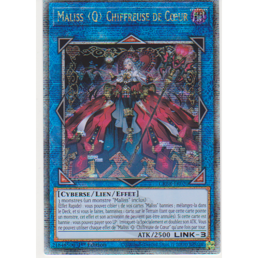 CRBR  Maliss <Q> Chiffreuse de Cœur (V.3 - Quarter Century Secret Rare)