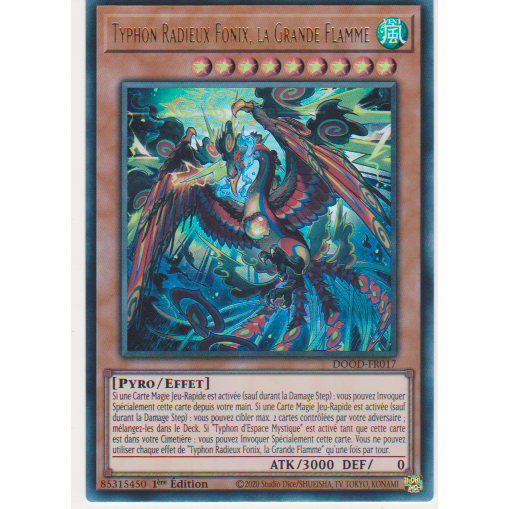 DOOD  Typhon Radieux Fonix, la Grande Flamme (V.1 - Ultra Rare)