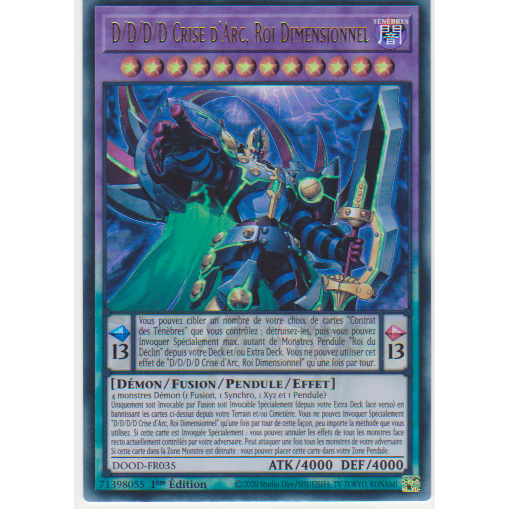 DOOD  D/D/D/D Crise d'Arc, Roi Dimensionnel (V.1 - Ultra Rare)