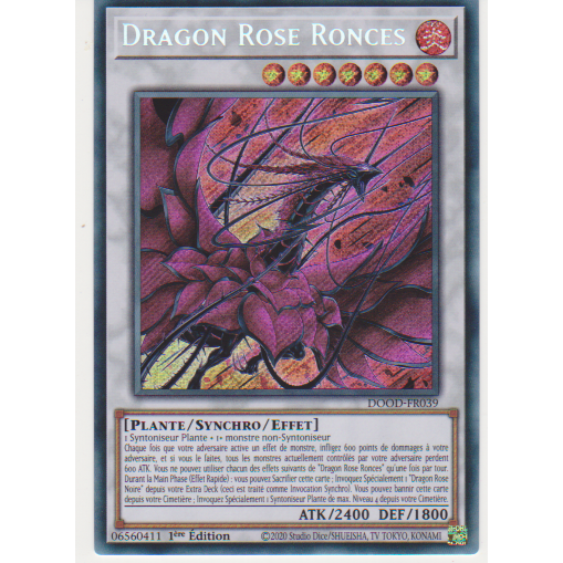 DOOD  Dragon Rose Ronces (V.1 - Secret Rare)