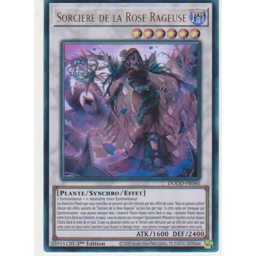 DOOD  Sorcière de la Rose Rageuse (V.1 - Ultra Rare)