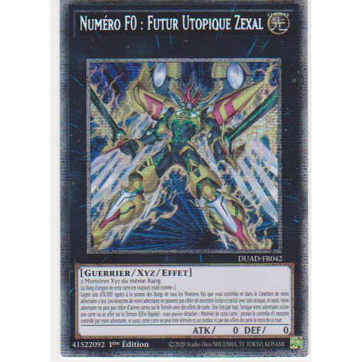 DUAD  Numéro F0 : Futur Utopique Zexal (V.2 Starlight Rare)