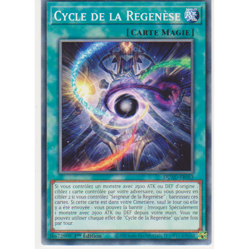 DUAD  Cycle de la Regenèse