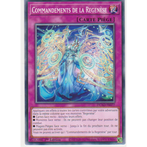 DUAD  Commandements de la Regenèse