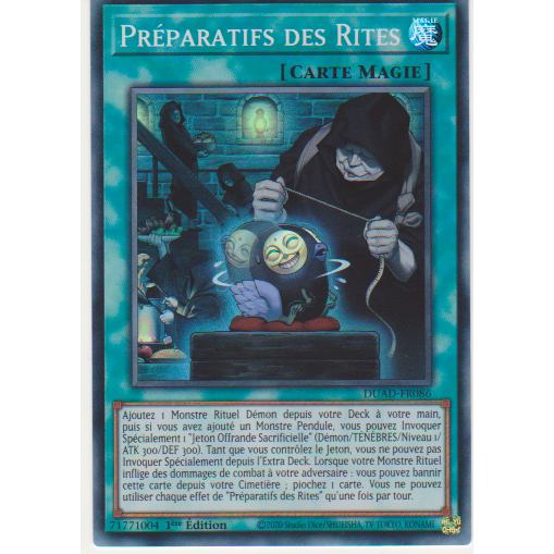 DUAD  Préparatifs des Rites