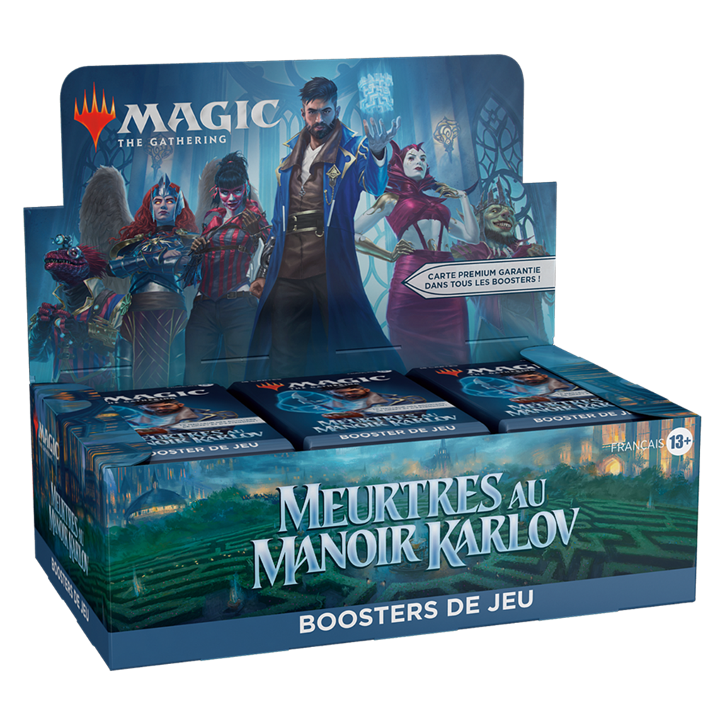 Boite de 36 Boosters de jeu Meurtres au Manoir Karlov