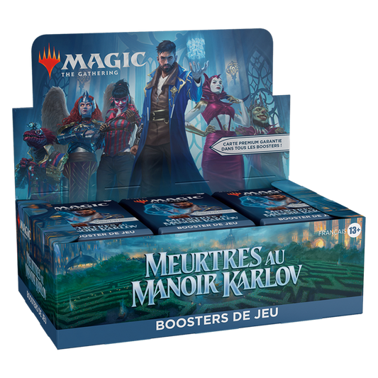 Boite de 36 Boosters de jeu Meurtres au Manoir Karlov