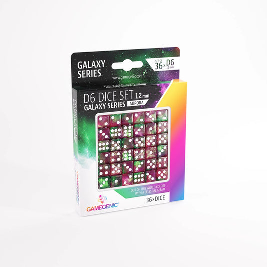 Galaxy Series -Aurora- Set de 36 Dés de 6 - 12mm