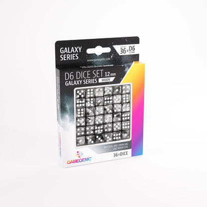 Galaxy Series -Moon- Set de 36 Dés de 6 - 12mm