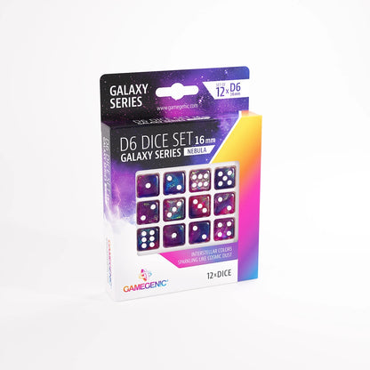 Galaxy Series -Nebula- Set de 12 Dés de 6 - 16mm