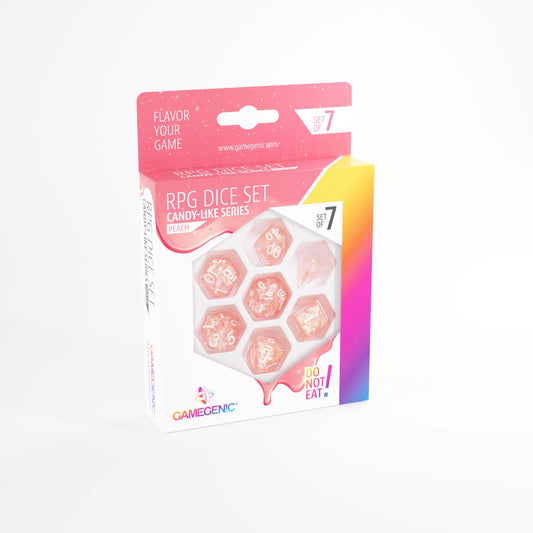 Candy-like Series -Peach- Set de 7 Dés JDR