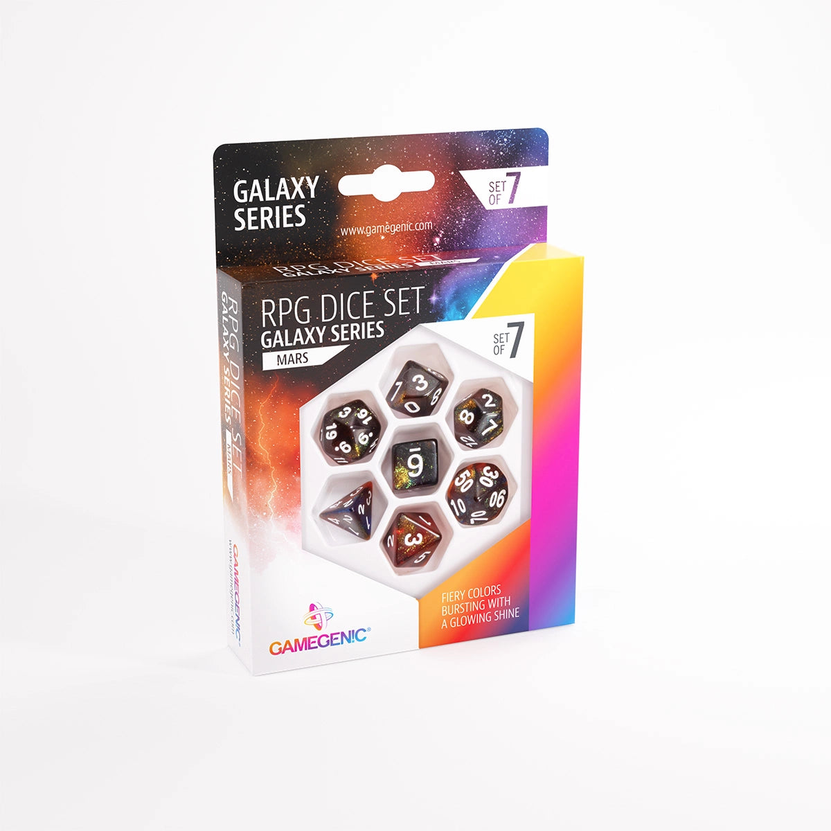 Galaxy Series -Mars- Set de 7 Dés JDR