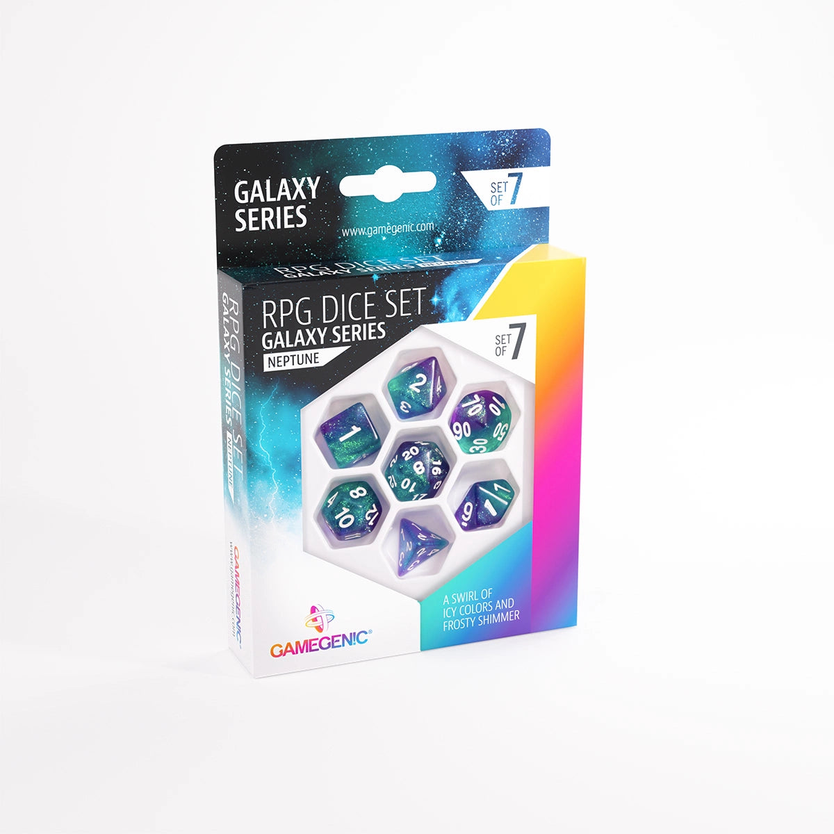 Galaxy Series -Neptune- Set de 7 Dés JDR