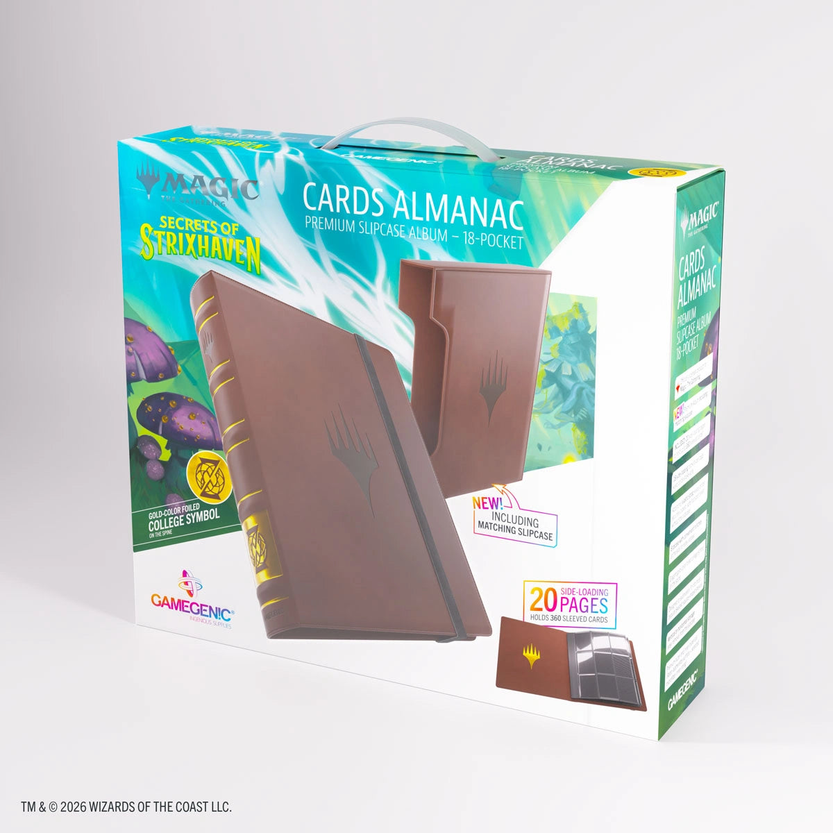 GG : MTG Strixhaven Cards Almanac PREMIUM SLIPCASE ALBUM 18-Pocket - Quandrix